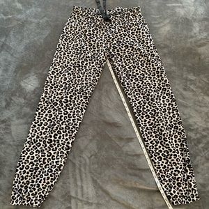 H&M cheetah print lounge pants